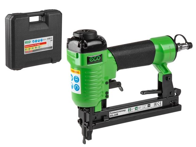Пневмостеплер ECO ASL-40B (Скобы 20GA, 4.8-7.5 бар, 0.8 л/удар,  длина скобы 6-22 мм, ширина скобы 1