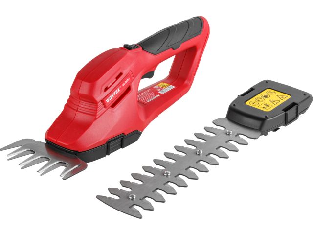 Аккум. ножницы садовые WORTEX SG 7215-1 в кор. + насадка-кусторез (7.2 В, 1 акк., 2.0 А/ч, Li-Ion, ш