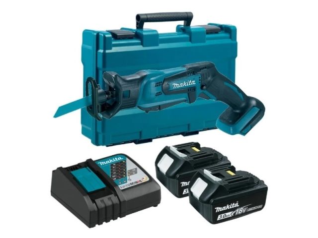 Аккум. сабельная пила MAKITA LXT DJR 183 RFE в кейсе (18.0 В, 2 акк., 3.0 А/ч, Li-Ion, дерево до 50