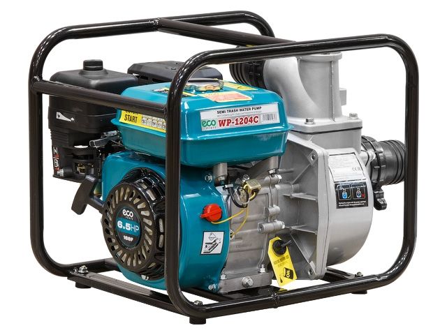 Мотопомпа бензиновая ECO WP-1204C (для слабозагрязненной воды, 4,9 кВт, 1200 л/мин, 3)