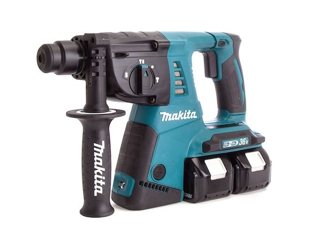 Аккум. перфоратор MAKITA LXT DHR 263 RF4 в чем. (18+18 В, 4 акк., 3.0 А/ч Li-Ion, 2.5 Дж, вес 4.9 кг