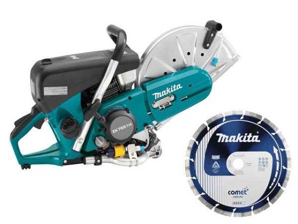 Бензорез MAKITA EK 7651 H + АКЦИЯ (алмазный круг) (3.30 кВт, 355х25.4 мм, с алм. кругом, вес 15.9 кг