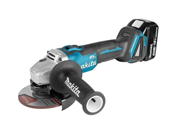 Аккум. углошлифмашина MAKITA LXT DGA 504 RME в чем. (18.0 В, 2 акк., 4.0 А/ч, Li-Ion, диск 125х22.0