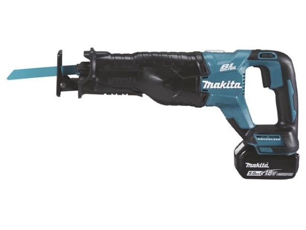 Аккум. сабельная пила MAKITA LXT DJR 187 RTE в чем. (18.0 В, 2 акк., 5.0 А/ч, Li-Ion, дерево до 255